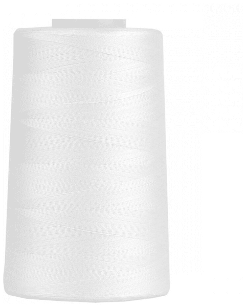Нитки Sewing Thread 40/2 5000 ярд. цвет - белый 100% п/э в Нязепетровске